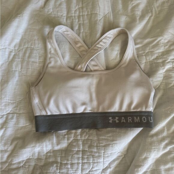 Under Armour Other - Under Armour White and Grey Sports Bra Size Small